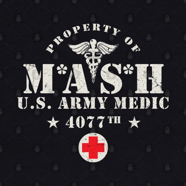 MASH 4077 Vintage Logo by Alema Art